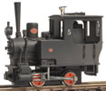 0-4-0, short line H0e steam locomotive